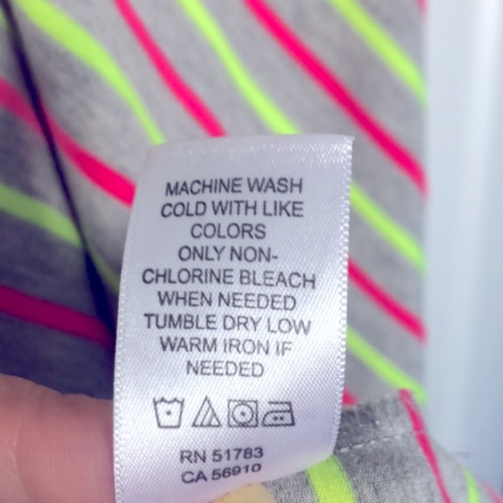 [Maurices] Neon Pink/Yellow Striped Racerback Mini Dress - Women's Size Medium - Picture 7 of 12